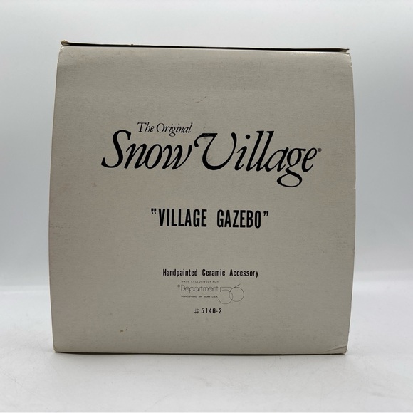 Department 56 1988 Vintage Original Snow Village - Village Gazebo 5146-2 Retired - Picture 9 of 12